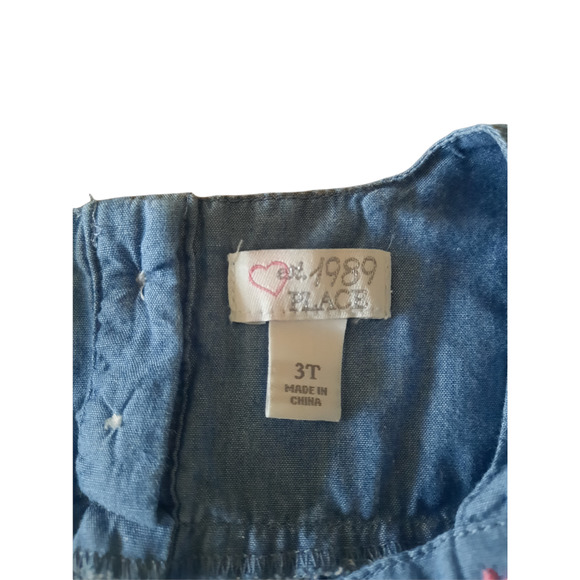 Bundle of 2 Children's Place Size 3T Girl Short Sleeve Blue Purple Tops - Picture 6 of 10